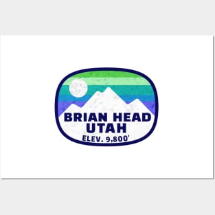 Ski Brian Head Utah Skiing Winter Sports Snowboarding Posters and Art